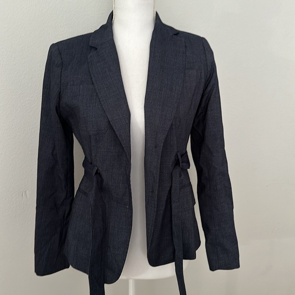 Blazer with tie-belt - Picture 3 of 5
